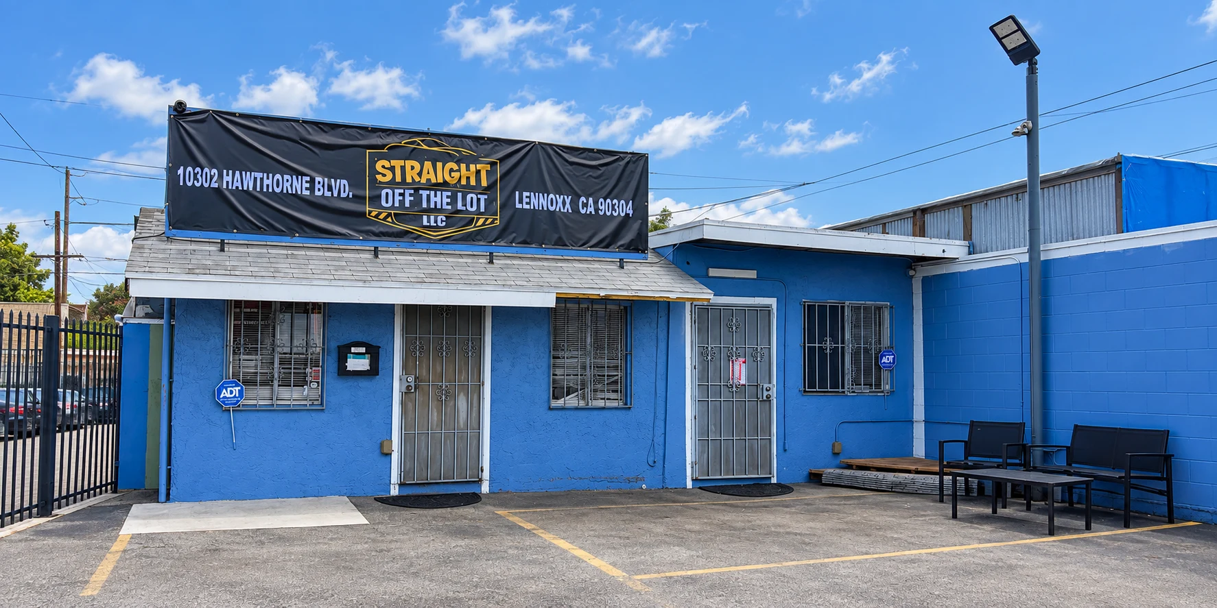 The real Straight Off The Lot dealership and original sign